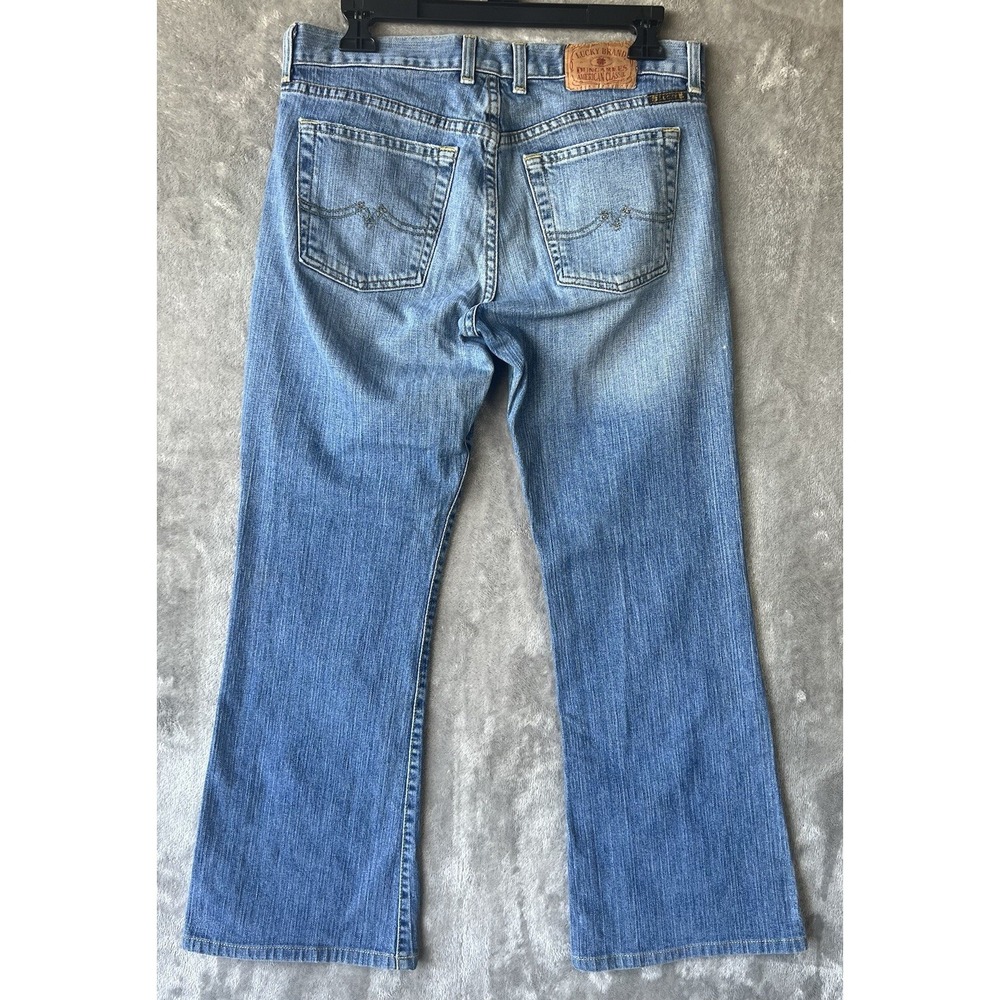 Lucky Brand Jeans woman's SZ 6 31x25 Made In USA Bootcut Sweet N' Low Dungarees - Picture 4 of 11